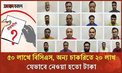 ৫০ লাখে বিসিএস, অন্য চাকরিতে ২০ লাখ, টাকা নেওয়া হতো ধাপে ধাপে