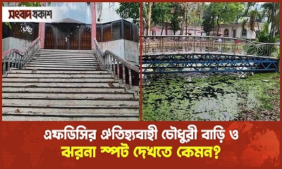 এফডিসির ঐতিহ্যবাহী চৌধুরী বাড়ি ও ঝরনা স্পট দেখতে কেমন