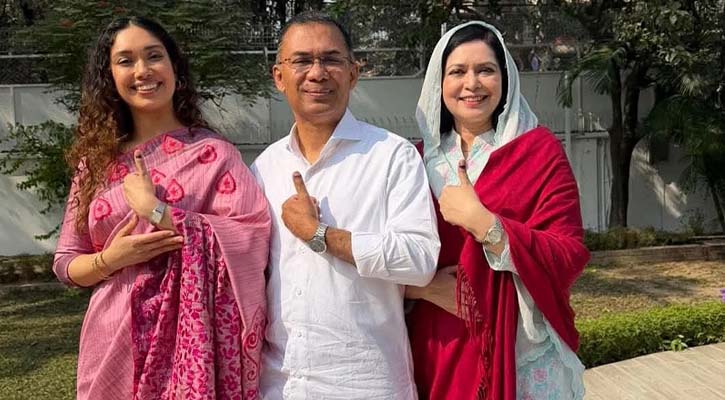 গণতান্ত্রিক উৎসবের মুহূর্তে এক ফ্রেমে তারেক-জুবাইদা-জাইমা