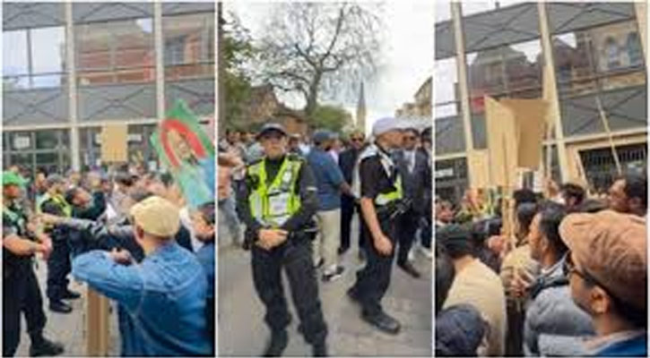 হাসনাত-সাদিক অক্সফোর্ডে বিক্ষোভের মুখে