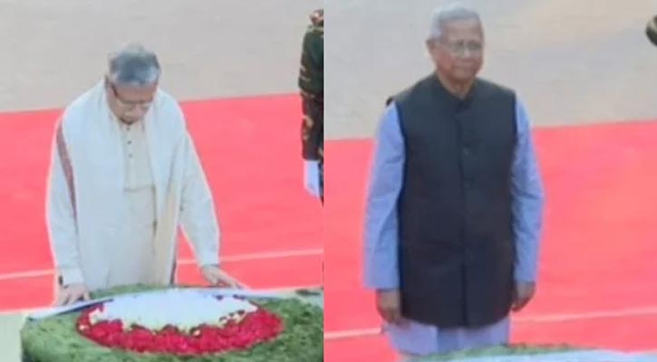 শহীদ বুদ্ধিজীবীদের প্রতি রাষ্ট্রপতি ও প্রধান উপদেষ্টার শ্রদ্ধা