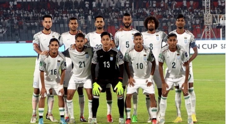 এশিয়ান কাপ : প্রথমার্ধে ১-০ গোলে পিছিয়ে বাংলাদেশ