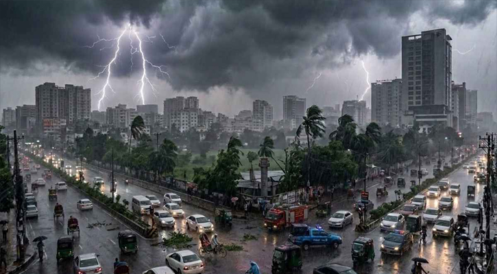 ঢাকাসহ ১৭ জেলায় বজ্রবৃষ্টির আভাস