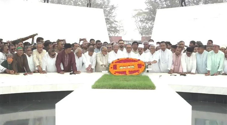 জিয়াউর রহমানের সমাধিতে বিএনপি নেতাদের শ্রদ্ধা