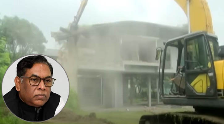 সাবেক প্রতিমন্ত্রীর বাংলোবাড়ি গুঁড়িয়ে দিল বিআইডব্লিউটিএ
