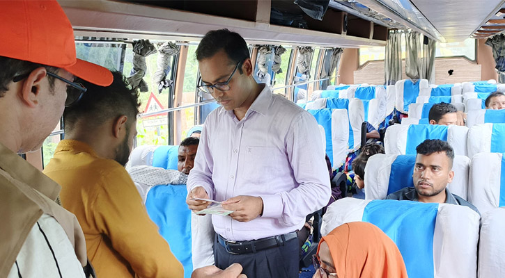 ঈদযাত্রায় অতিরিক্ত ভাড়া নেওয়ায় জরিমানা