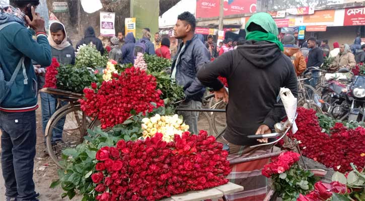 জমজমাট গদখালীর ফুলবাজার, দামে রেকর্ড