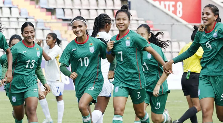 শ্রীলঙ্কাকে গোলবন্যায় ভাসিয়ে সাফ শুরু মেয়েদের