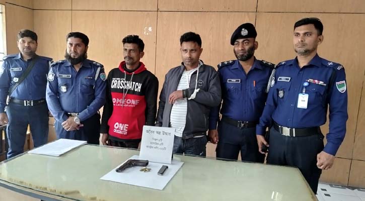 লোহাগড়ায় বিদেশি পিস্তলসহ দুই ভাই গ্রেপ্তার