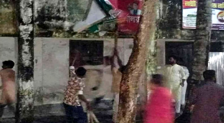 নুরের ওপর হামলার প্রতিবাদে জাপা অফিস ভাঙচুর