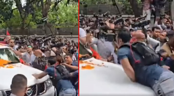হঠাৎ খালেদা জিয়ার গাড়ির সামনে উঠে পড়ল যুবক, ভিডিও ‘ভাইরাল’