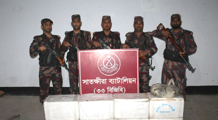 সাতক্ষীরায় জেলি পুশকৃত ১৬৪ কেজি বাগদা চিংড়ি জব্দ