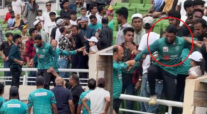 ফাইনাল হেরে দর্শকের দিকে তেড়ে গেলেন মাহমুদউল্লাহ