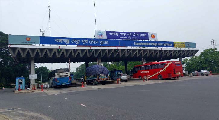 ঢাকা-টাঙ্গাইল মহাসড়কে বেড়েছে যান চলাচল
