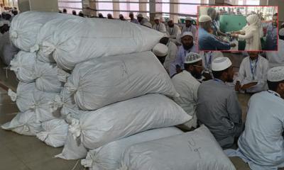১৩ দানবাক্সে মিলল ৪৩ বস্তা টাকা, চলছে গণনা