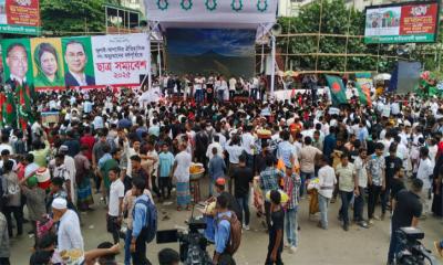 শাহবাগে জড়ো হচ্ছেন ছাত্রদলের নেতাকর্মীরা