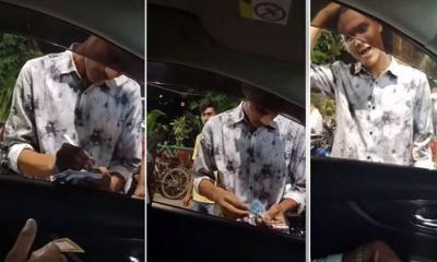 প্রাইভেট কার থেকে চাঁদা নেওয়া সেই যুবককে আটক