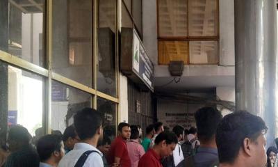 কারওয়ান বাজারে ১৩ তলা থেকে লিফট ছিঁড়ে আহত ৯