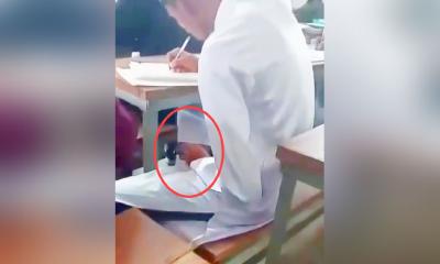 দাখিল পরীক্ষায় মোবাইল দেখে উত্তর লেখার ভিডিও ‘ভাইরাল’