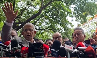 প্রধান উপদেষ্টার সঙ্গে বৈঠক শেষে ফখরুল বললেন, ‘আমরা সন্তুষ্ট নই’