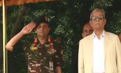 বঙ্গভবনে রাষ্ট্রপতি মির্জা ফখরুল ইসলাম