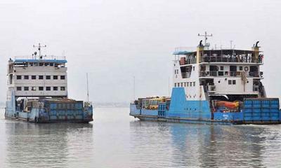 দৌলতদিয়া-পাটুরিয়া নৌরুটে ফেরি চলাচল স্বাভাবিক