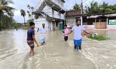 নোয়াখালীতে রেকর্ড বৃষ্টিপাত, বাড়ছে দুর্ভোগ