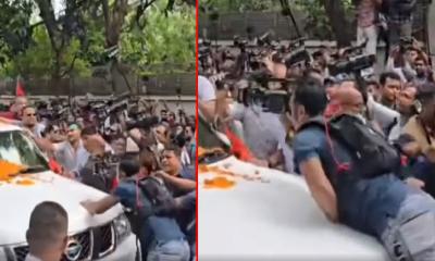 হঠাৎ খালেদা জিয়ার গাড়ির সামনে উঠে পড়ল যুবক, ভিডিও ‘ভাইরাল’