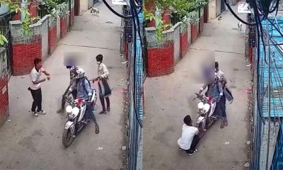 এবার মগবাজারে প্রকাশ্যে চাপাতি হাতে ছিনতাই, ভিডিও ভাইরাল