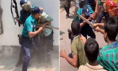 সচিবালয়ের সামনে পুলিশ-শ্রমিক সংঘর্ষ, আহত ৪০