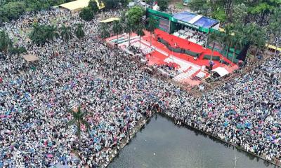 সোহরাওয়ার্দী উদ্যানে জাতীয় সমাবেশের প্রথম পর্ব চলছে