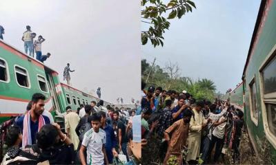 নীলসাগর এক্সপ্রেস বগুড়ায় লাইনচ্যুত, আহত   শতাধিক