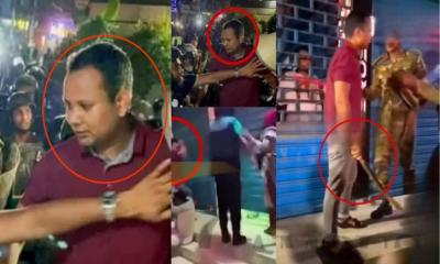 মেরুন টি-শার্ট পরা সেই ব্যক্তির পরিচয় জানা গেল