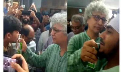 অনশন ভেঙে কুয়েট শিক্ষার্থীদের আনন্দ মিছিল