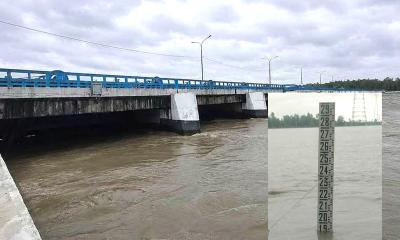 বিপৎসীমার কাছাকাছি তিস্তার পানি