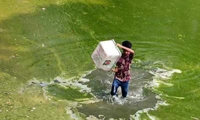 ব্যালট বাক্স নিয়ে ছাত্রলীগ নেতার দৌড়