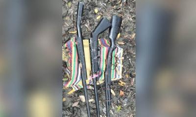 সাতক্ষীরায় বনবিভাগের অভিযানে তিনটি দেশীয় বন্দুকসহ চার রাউন্ড গুলি উদ্ধার