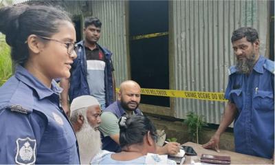 রশিতে ঝুলছেন স্বামী, মেঝেতে স্ত্রীর গলা কাটা মরদেহ 