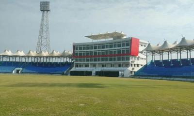 নতুন সাজের বরিশাল স্টেডিয়াম 