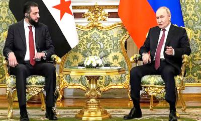 মস্কোয় পুতিনের সঙ্গে আল-শারার বৈঠক