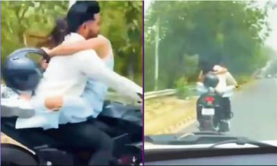প্রেমিকাকে কোলে নিয়ে বাইক চালানোয় ৭৫ হাজার টাকা জরিমানা