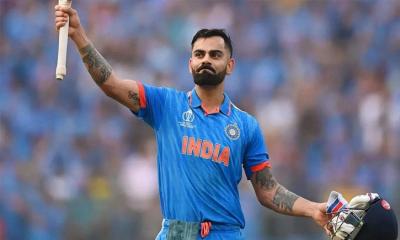 ওয়ানডেতে ১৫ হাজার রানের মাইলফলকে কোহলি