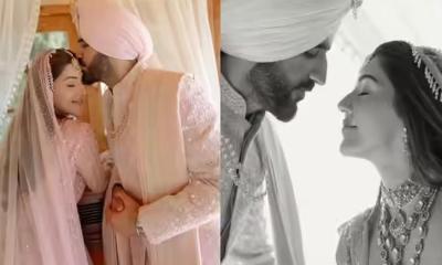 আনন্দ কারাজে গোলাপি আনারকলিতে স্বপ্নময় কনে মেহরিন