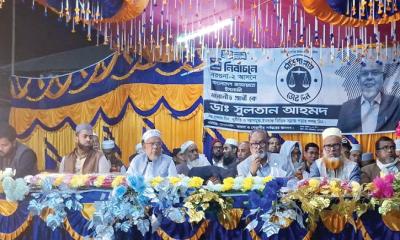 বরগুনা-২ আসনে জামায়াত প্রার্থীর জনসভা অনুষ্ঠিত