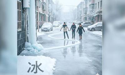 বাসার খোলা কলের পানিতে স্কেটিং মাঠে পরিণত হলো এলাকা