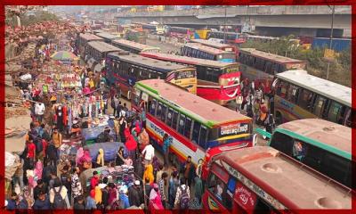 চার দিনের ছুটিতে গ্রামমুখী মানুষের ঢল, মহাসড়কে তীব্র যানজট