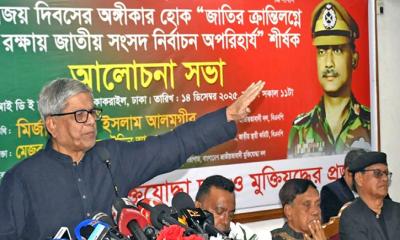 স্বাধীনতাবিরোধিরা এখন ভোল পাল্টে নতুন দেশ গড়ার ভাব দেখাচ্ছে: মির্জা ফখরুল