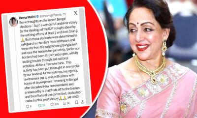 পশ্চিমবঙ্গে বিজেপির জয় নিয়ে উচ্ছ্বাস প্রকাশ করেছেন হেমা