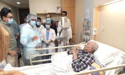 রিজভীকে দেখতে হাসপাতালে তারেক রহমান