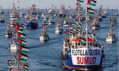 গাজামুখী নৌবহর থেকে দুই শতাধিক মানুষ গ্রেপ্তার